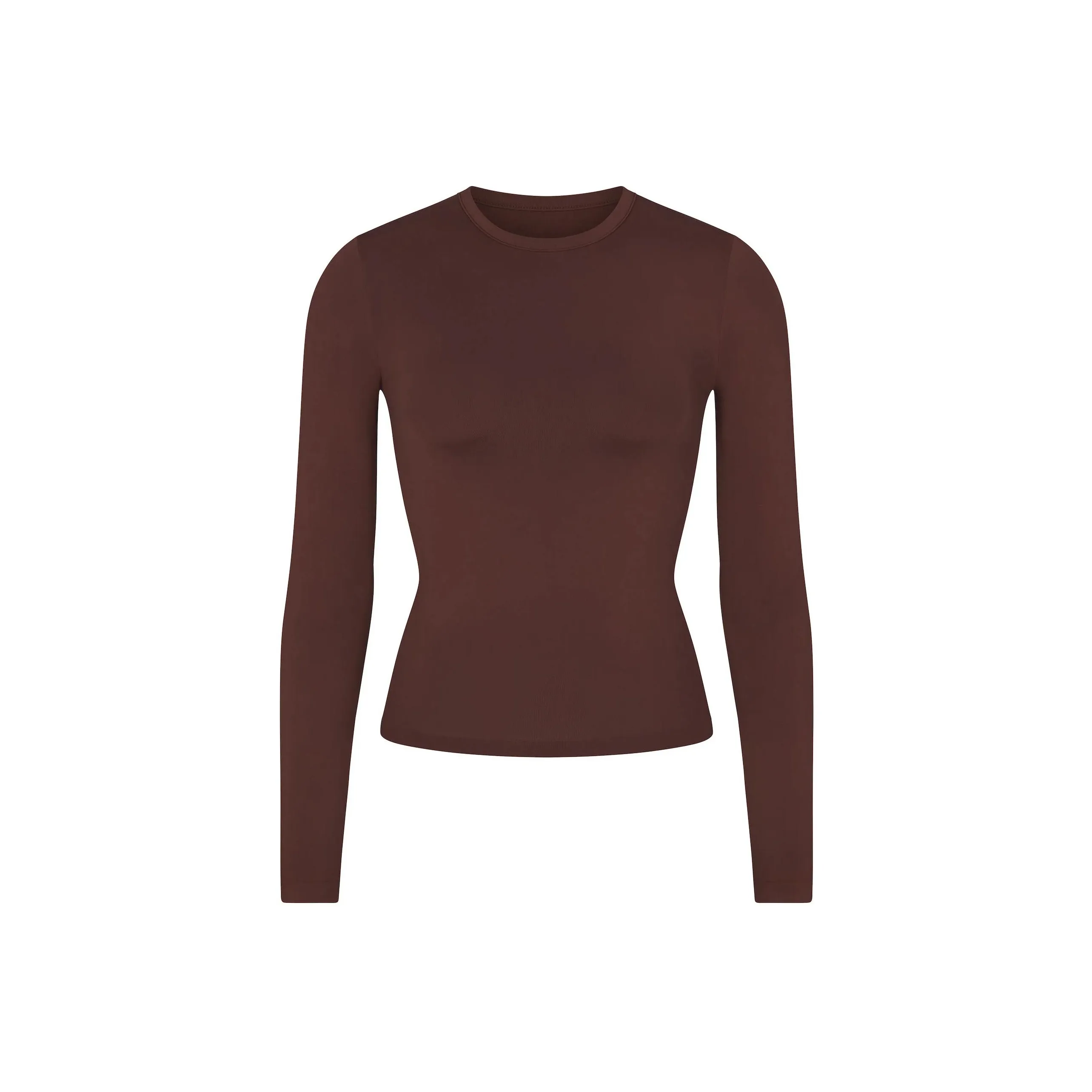 Skims Swim Long Sleeve Shirt Cocoa