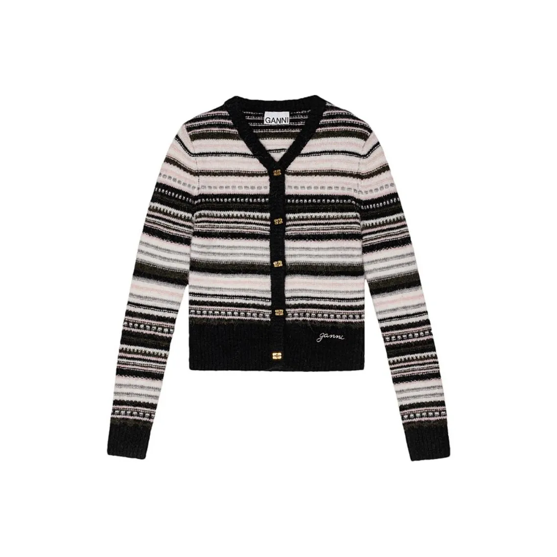 GANNI FW24 Свитер Женский Черный