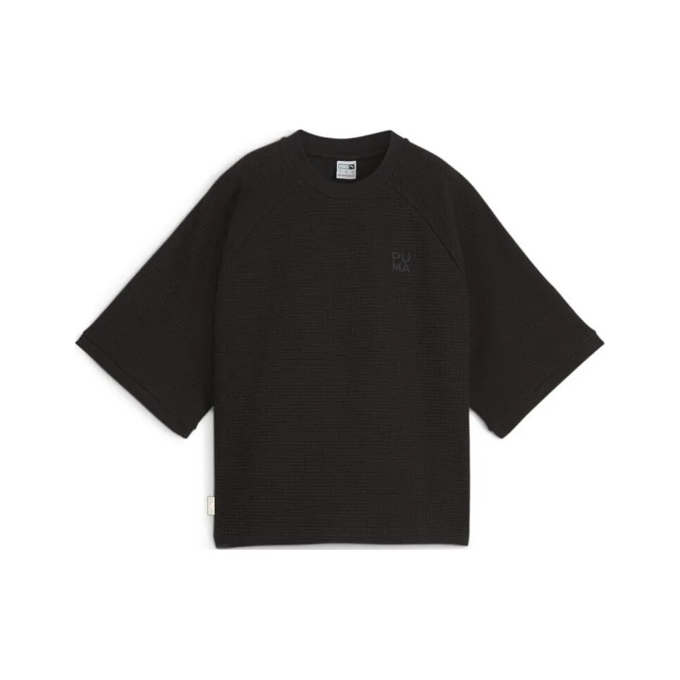 PUMA All Time Challenger Реглан с длинным рукавом T-рубашка Женская Черная