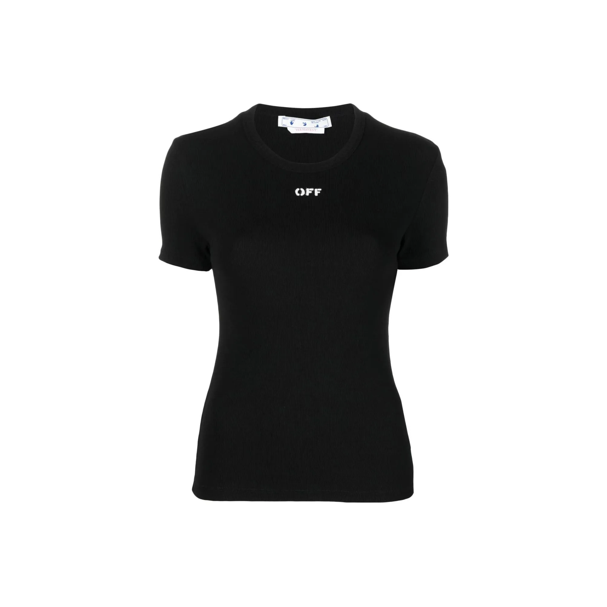 Off Белый FW22 Черный Женские Футболки