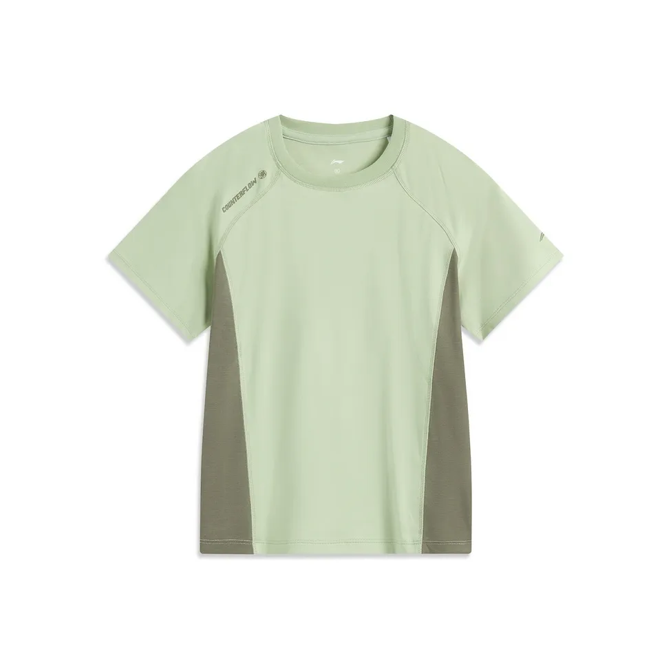 Т-рубашка с подкладкой женская шалфейно-зеленая