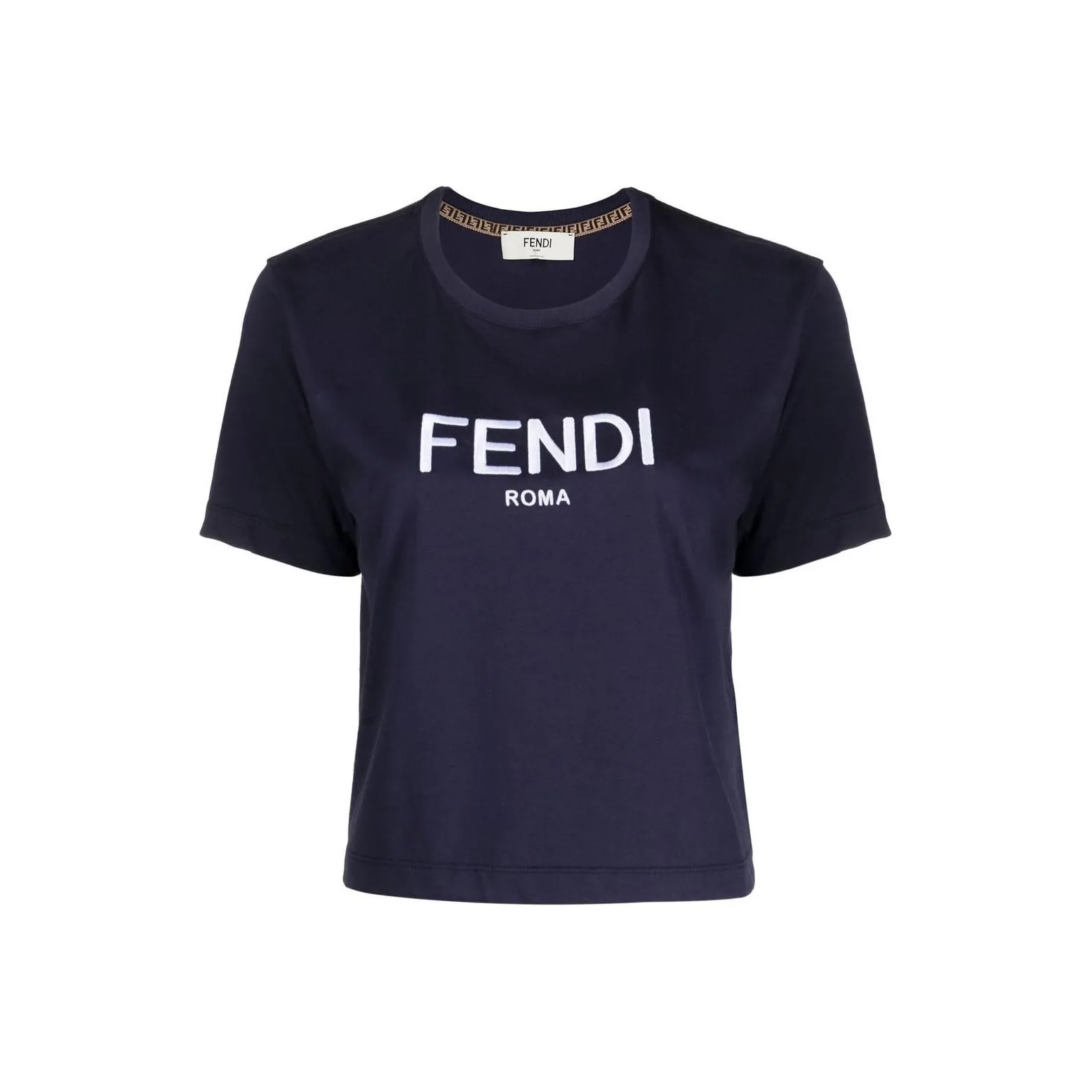 FENDI Морской синий Женские футболки