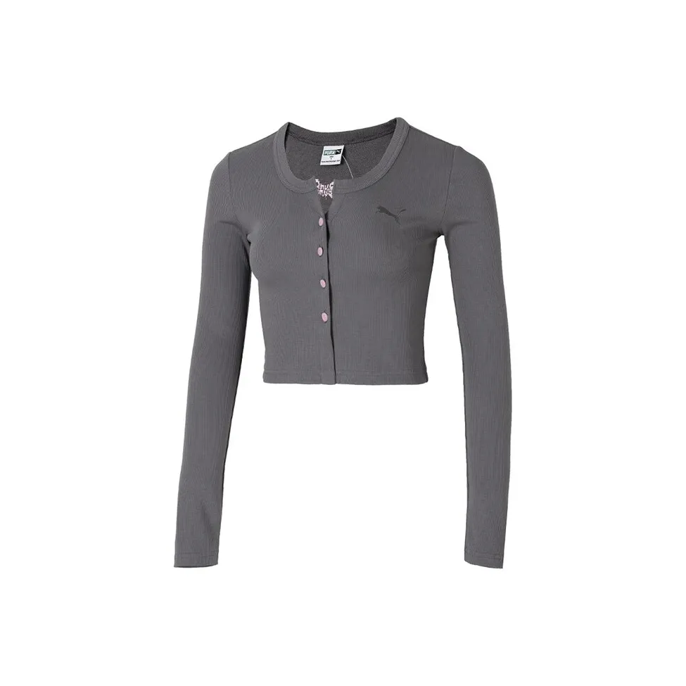 PUMA Серый Женские Короткие Топы