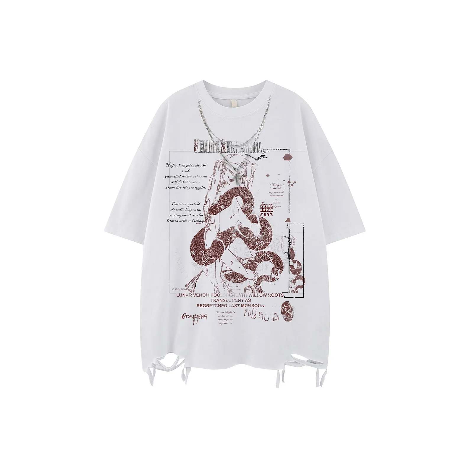 YEARNED Т-рубашка с оборванным рукавом женская