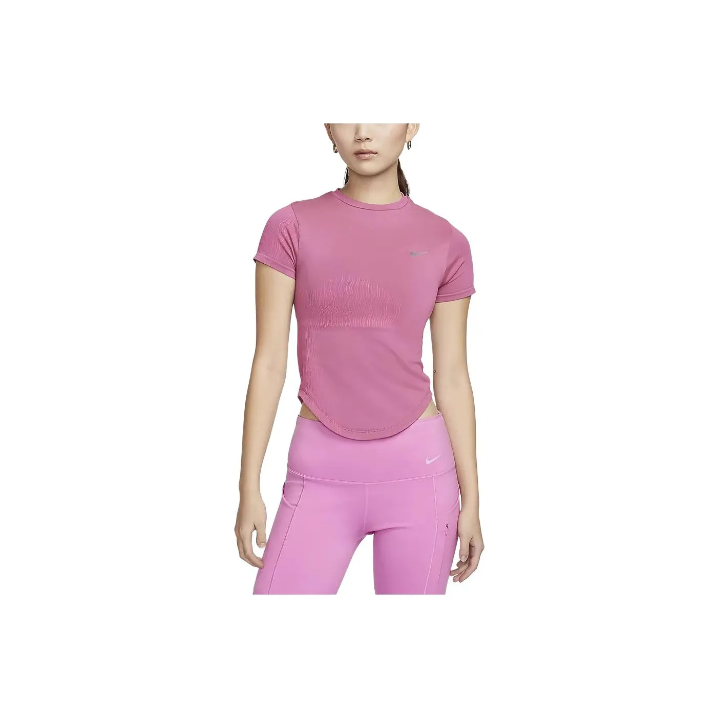 Nike Бег T-Shirt Женская Волшебная Пудра