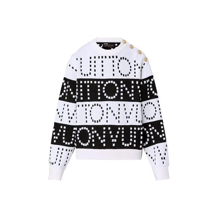 Lv Signature Chunky Stripes Pullover