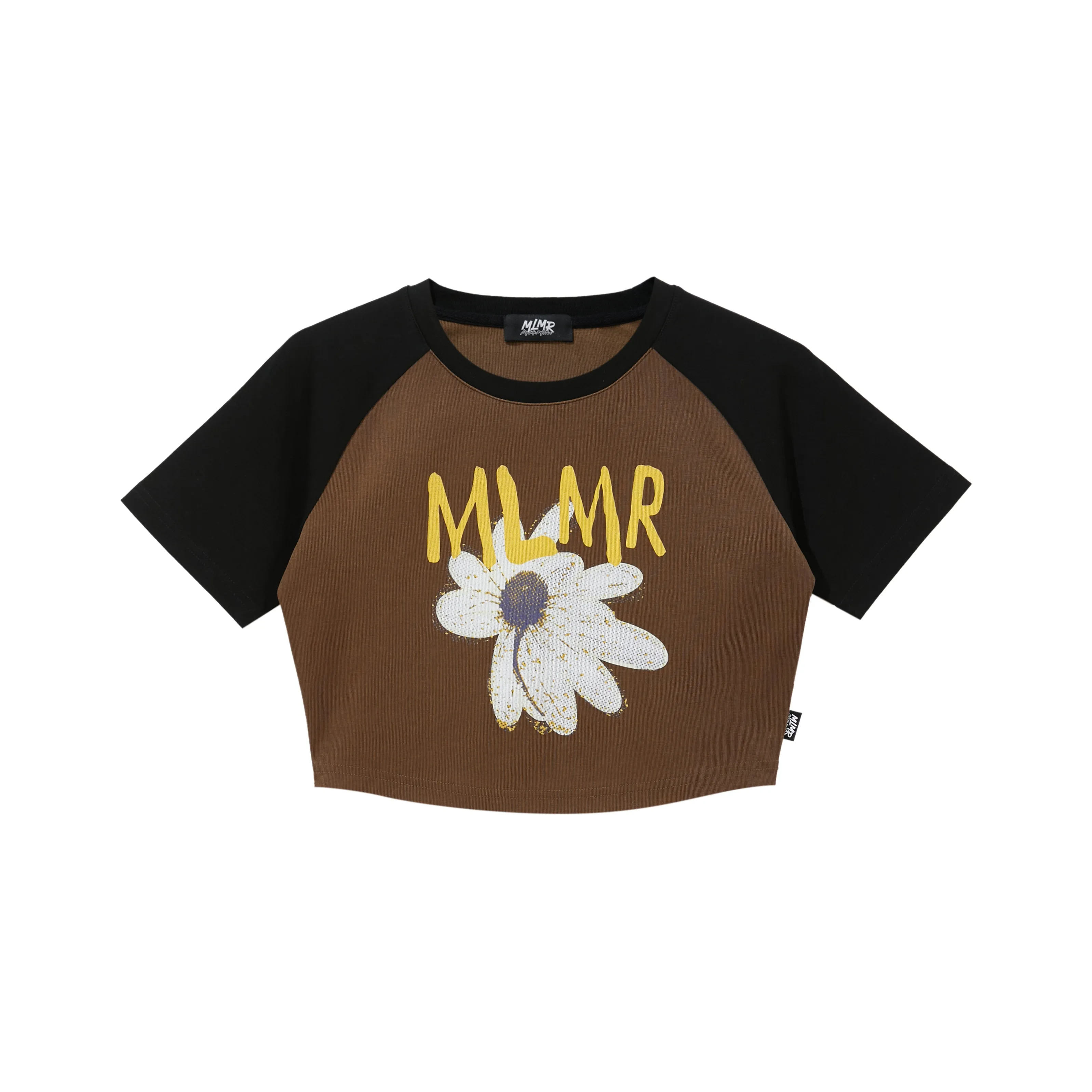 MLMR Реглан-рукав Т-рубашка Женская Шоколадно-коричневый