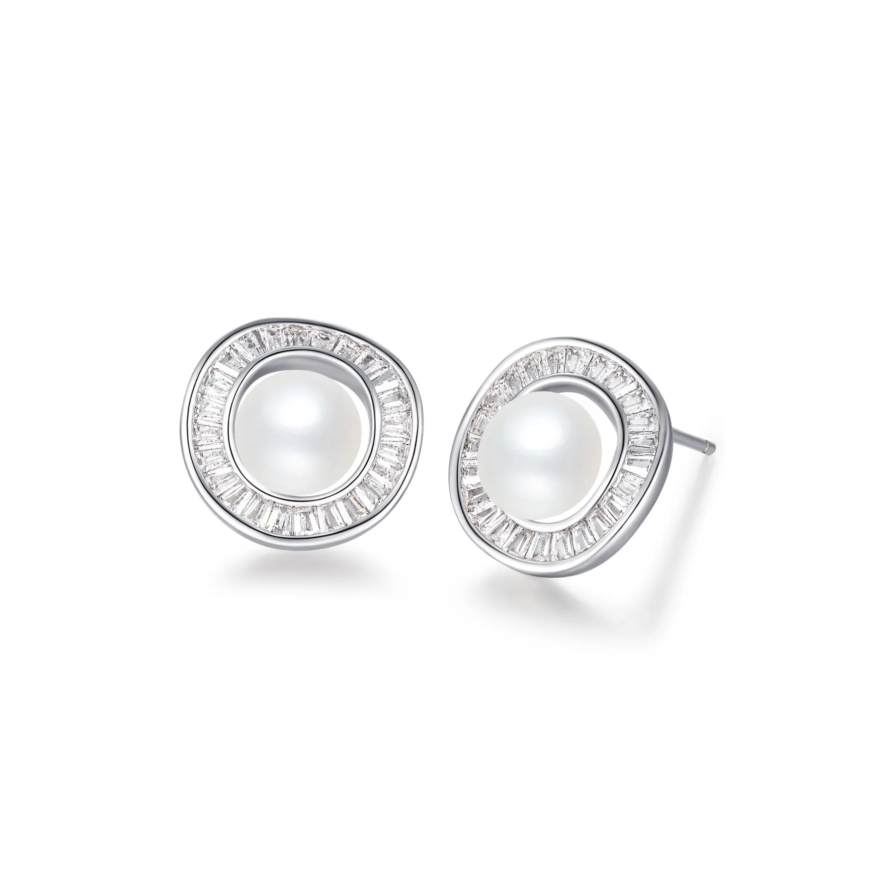 LAOMIAO Pearl Stud Earrings Women's