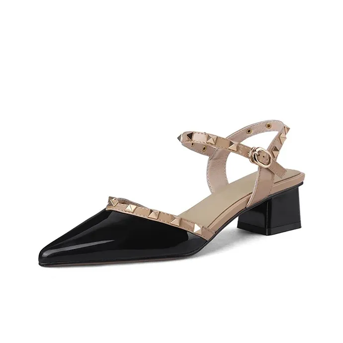 BANWEIDIYA Квадратный каблук Высокие каблуки 4CM Женские