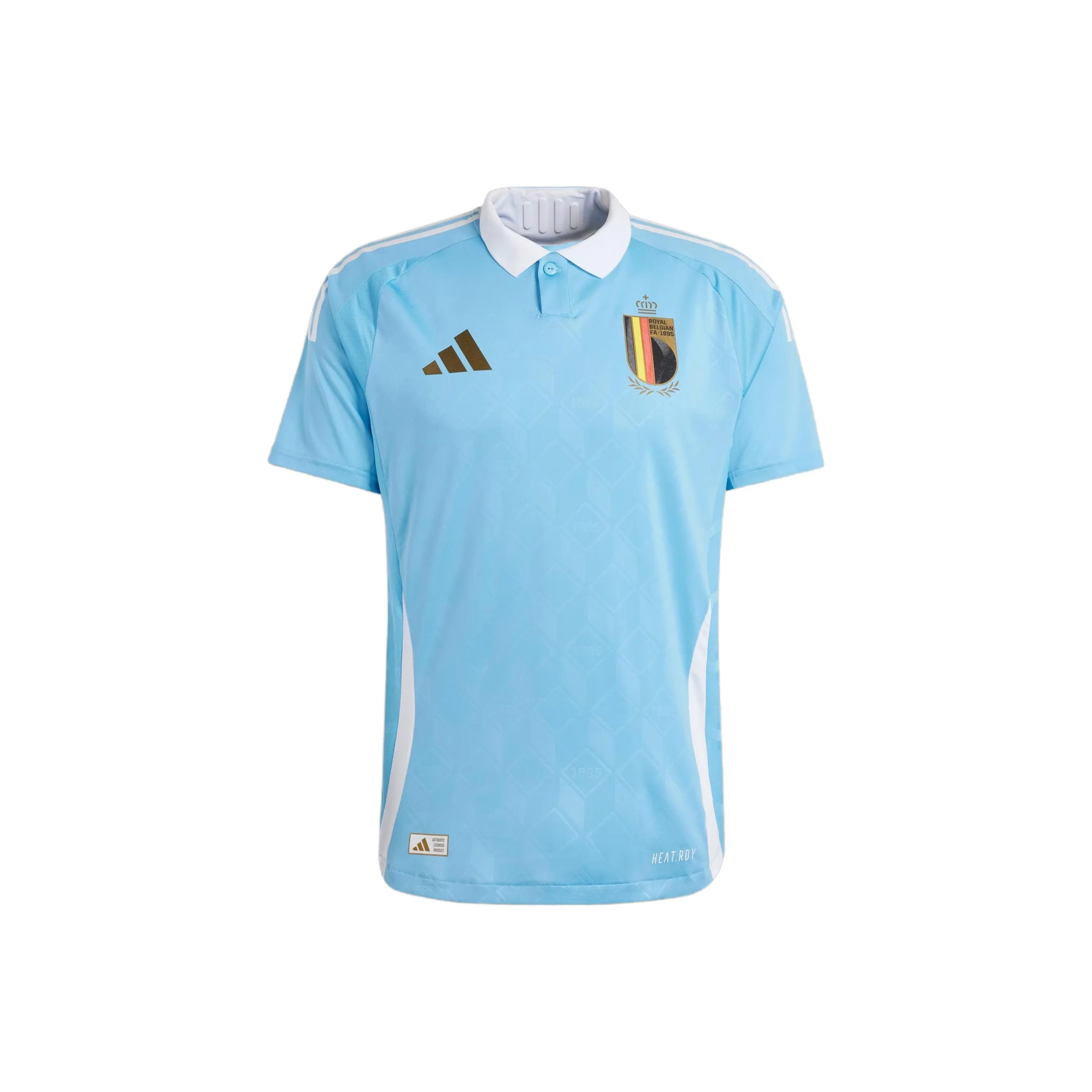 Adidas Бельгия 2024 Away Authentic Jersey Футбол Jersey Game Бельгия National Team Away Men's Blue