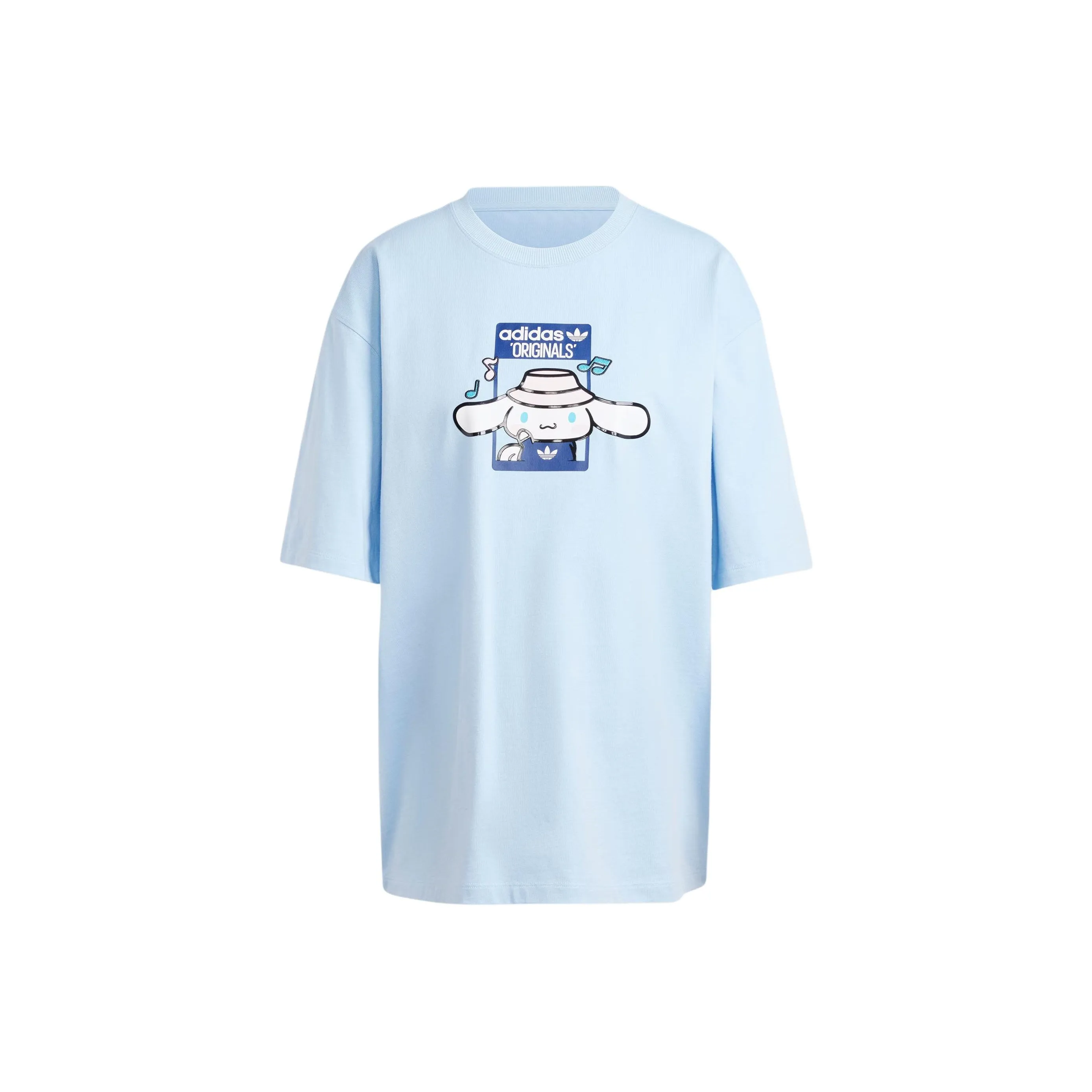adidas originals X Hello Kitty Cinnamoroll Graphic Oversized Tee 'Clear Sky'