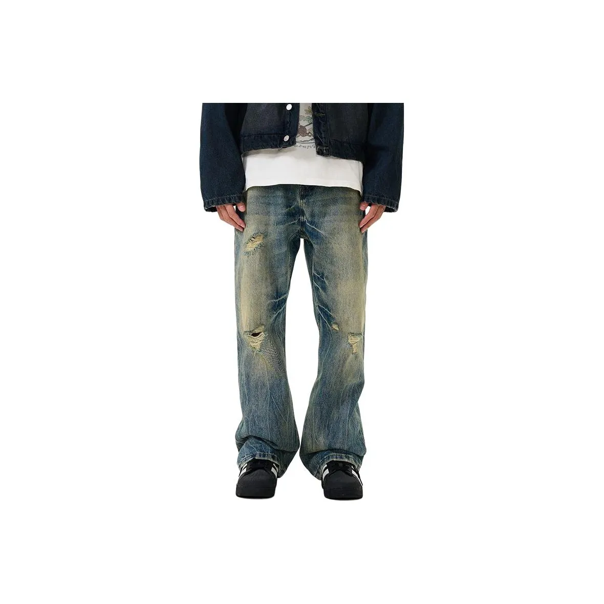 NVRFRGT Синие Унисекс Джинсы