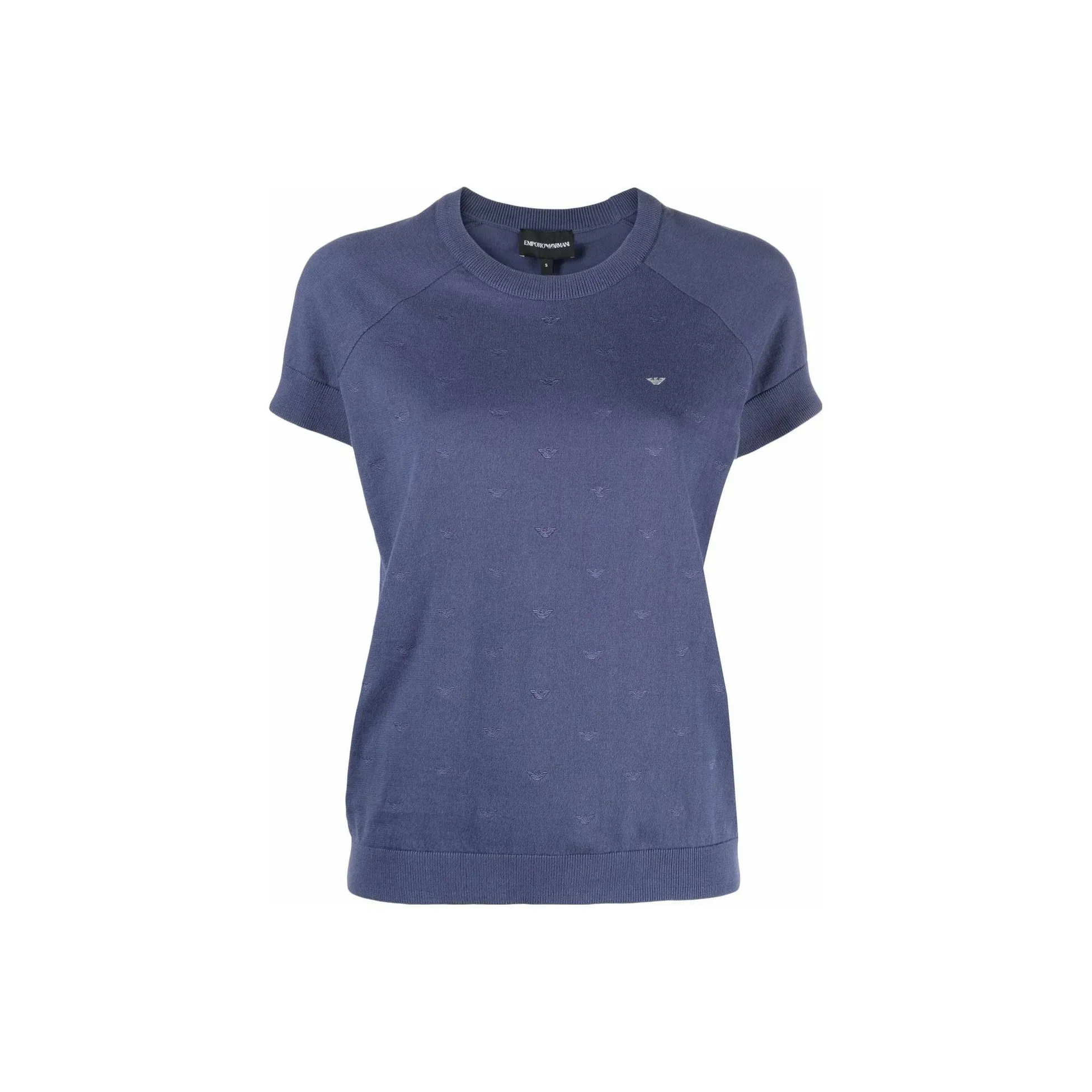 EMPORIO ARMANI Реглан-рукав Т-рубашка Женская Синяя