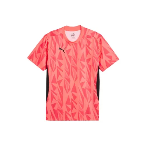 PUMA Персиково-розовый Мужские Футбольные Джерси