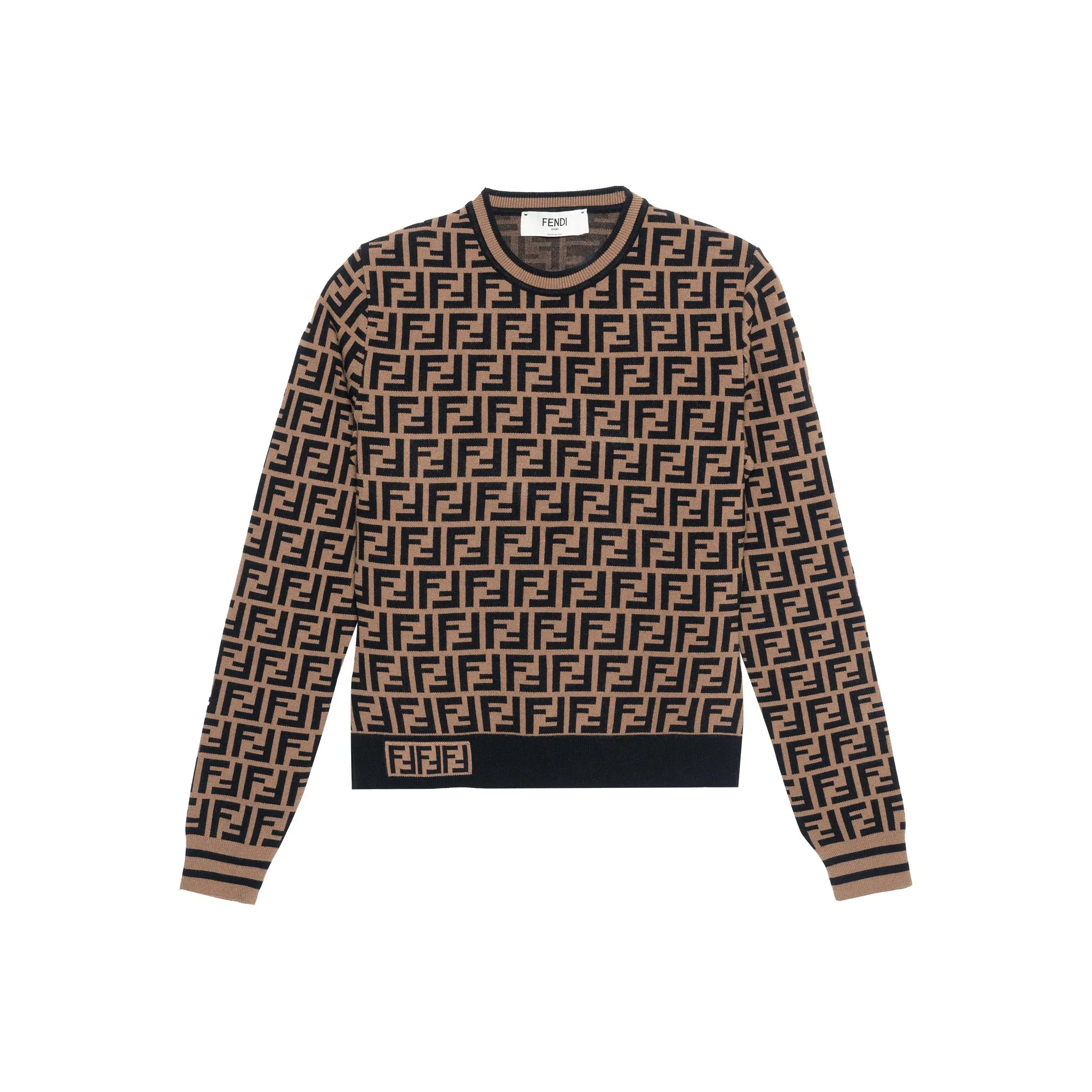 FENDI Monogrammed Long Sleeved Jumper