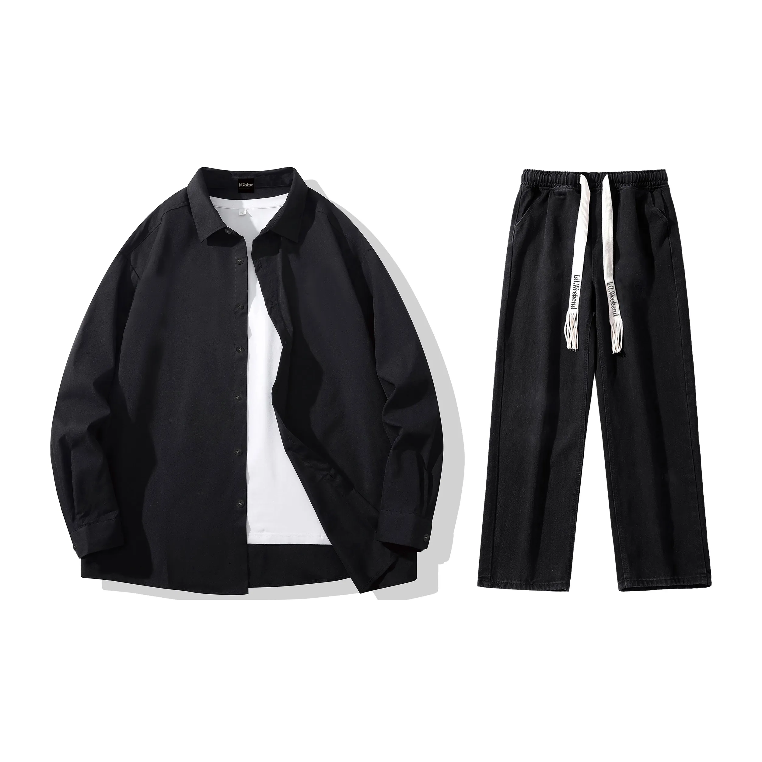 LA'T.WEEKEND Рубашка Комплект Унисекс