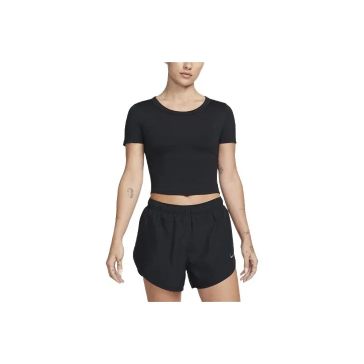 Nike One Fitted Women's Dri FIT Short Sleeve Cropped Top