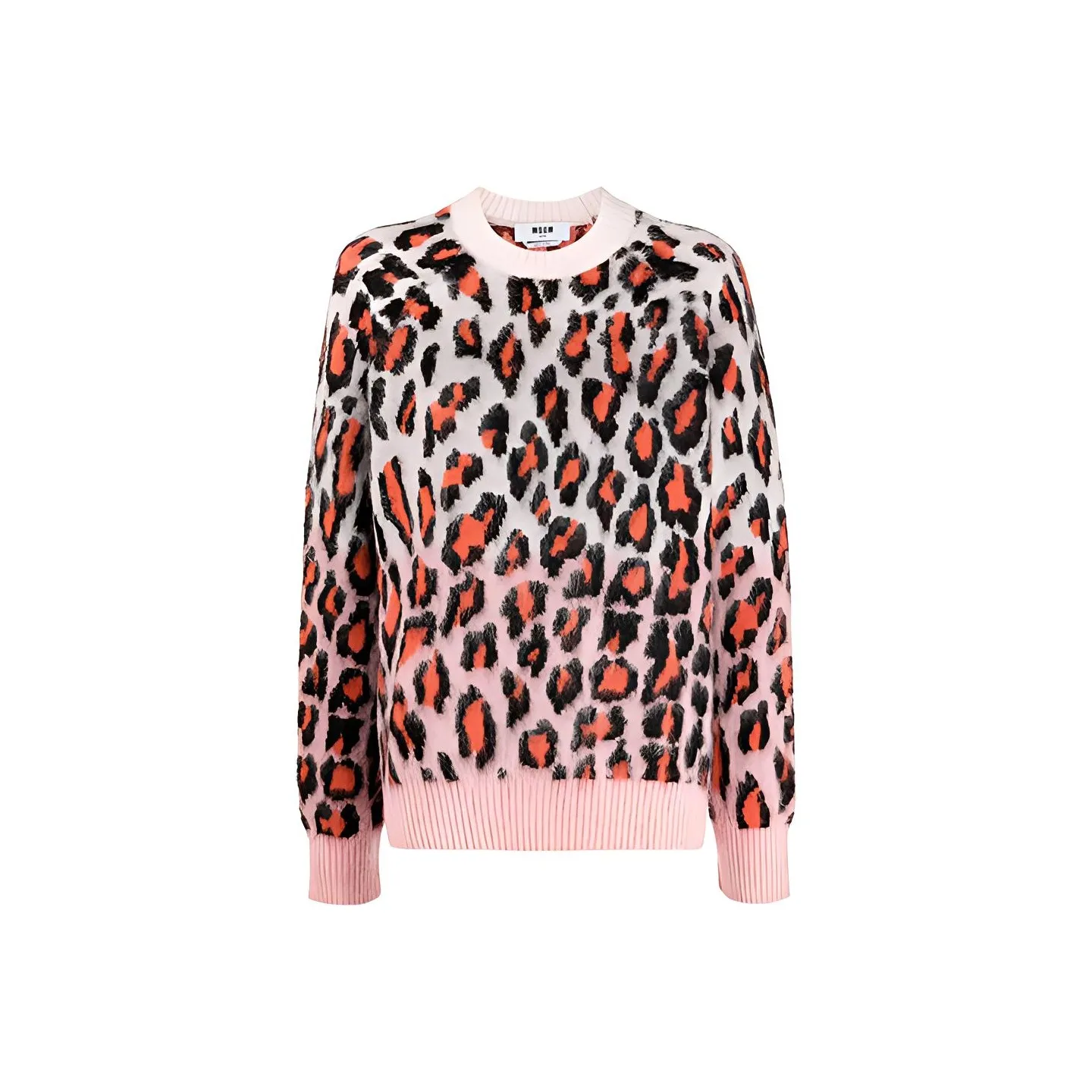 MSGM FW21 Свободный крой Свитер Женский Розовый