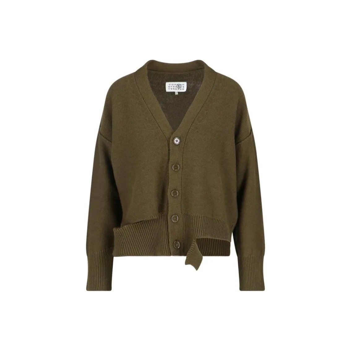 MM6 Maison Margiela Distressed Knit Cardigan