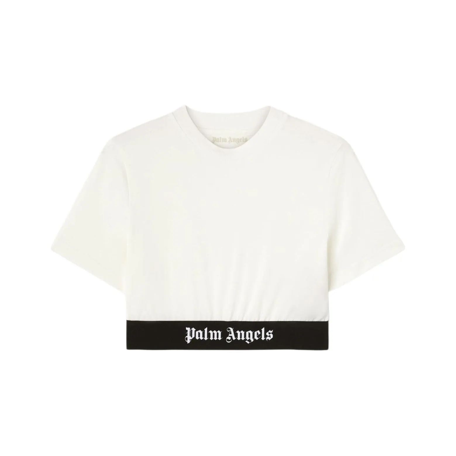 PALM ANGELS Logo underband Cotton Crop Top