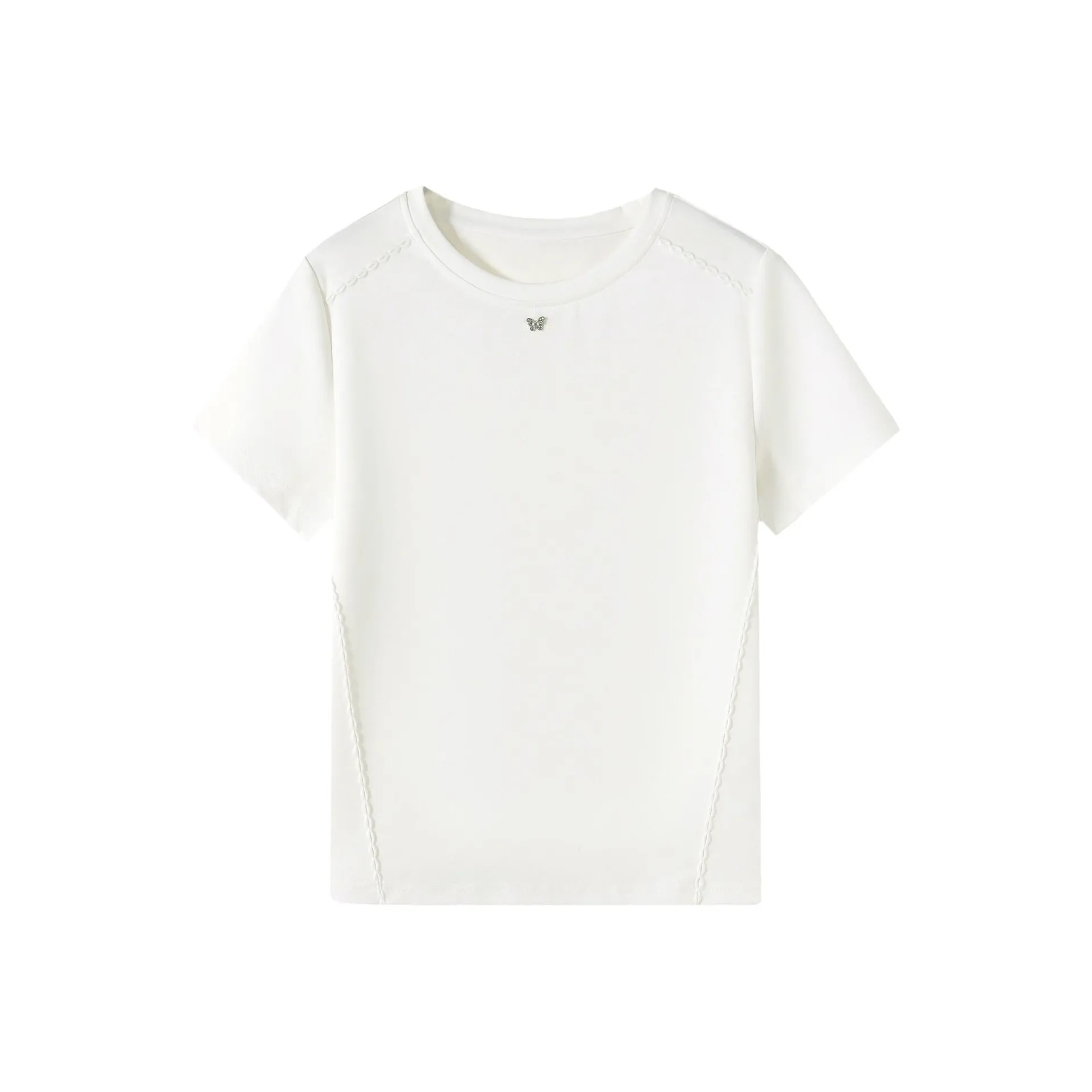 IHIMI T-рубашка Женская Натуральный Белый