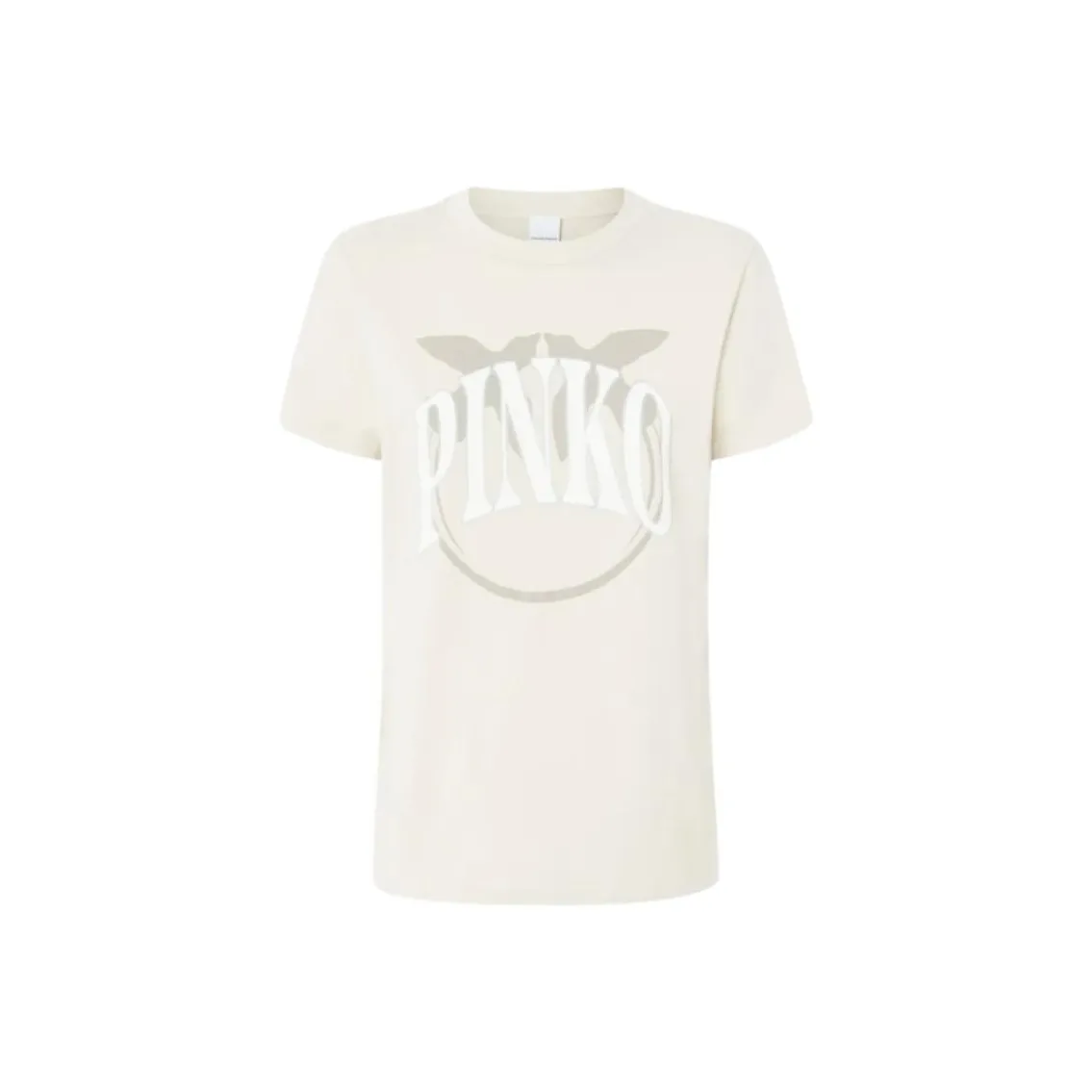 PINKO Star Logo And Birds Printed T Shirt
