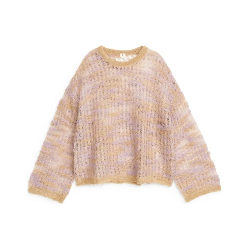 ARKET Свитер Женский Бежевый Сиреневый