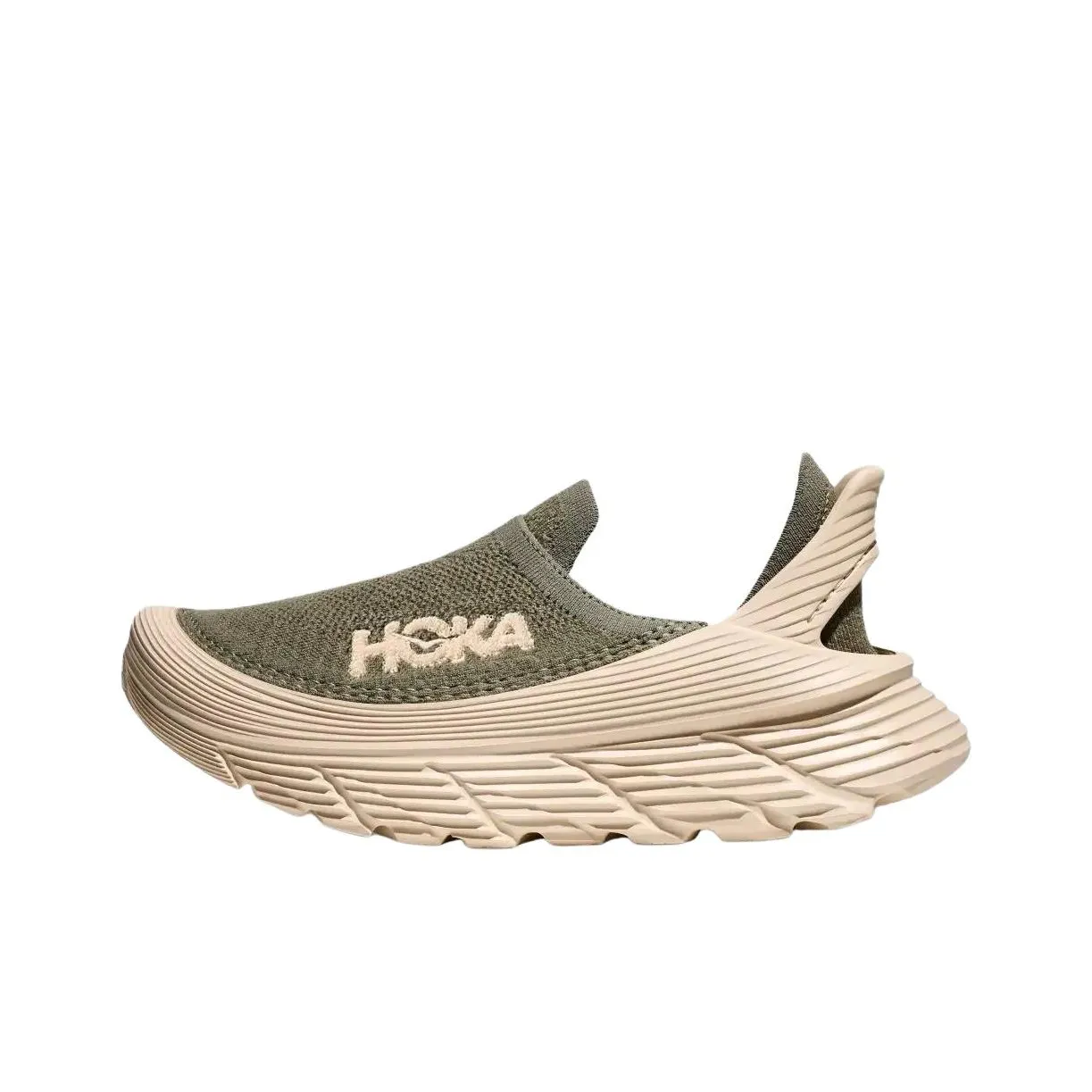 HOKA ONE ONE Restore TC Дышащий Низкий Топ Повседневные Беговые Кроссовки Унисекс Зеленый
