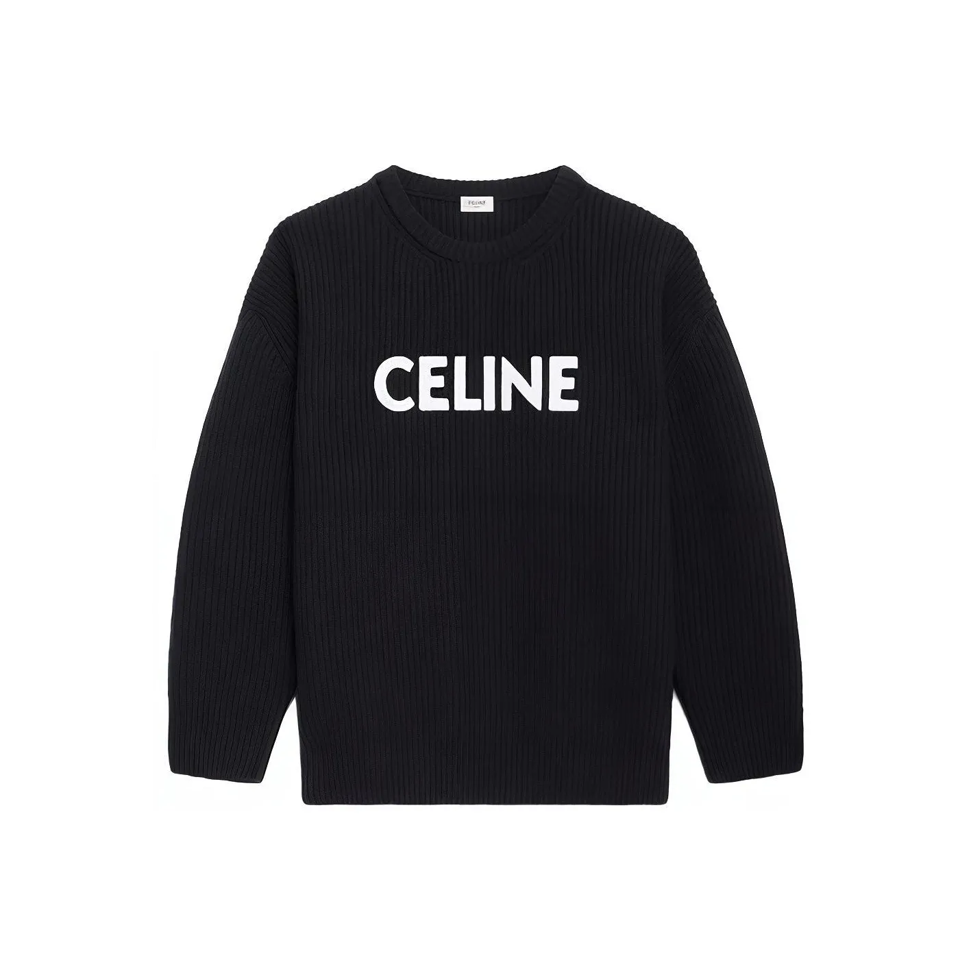 CELINE Oversized Sweater In Ribbed Wool