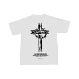 아이스브레이커 가시 십자 스포츠 반팔 - 화이트