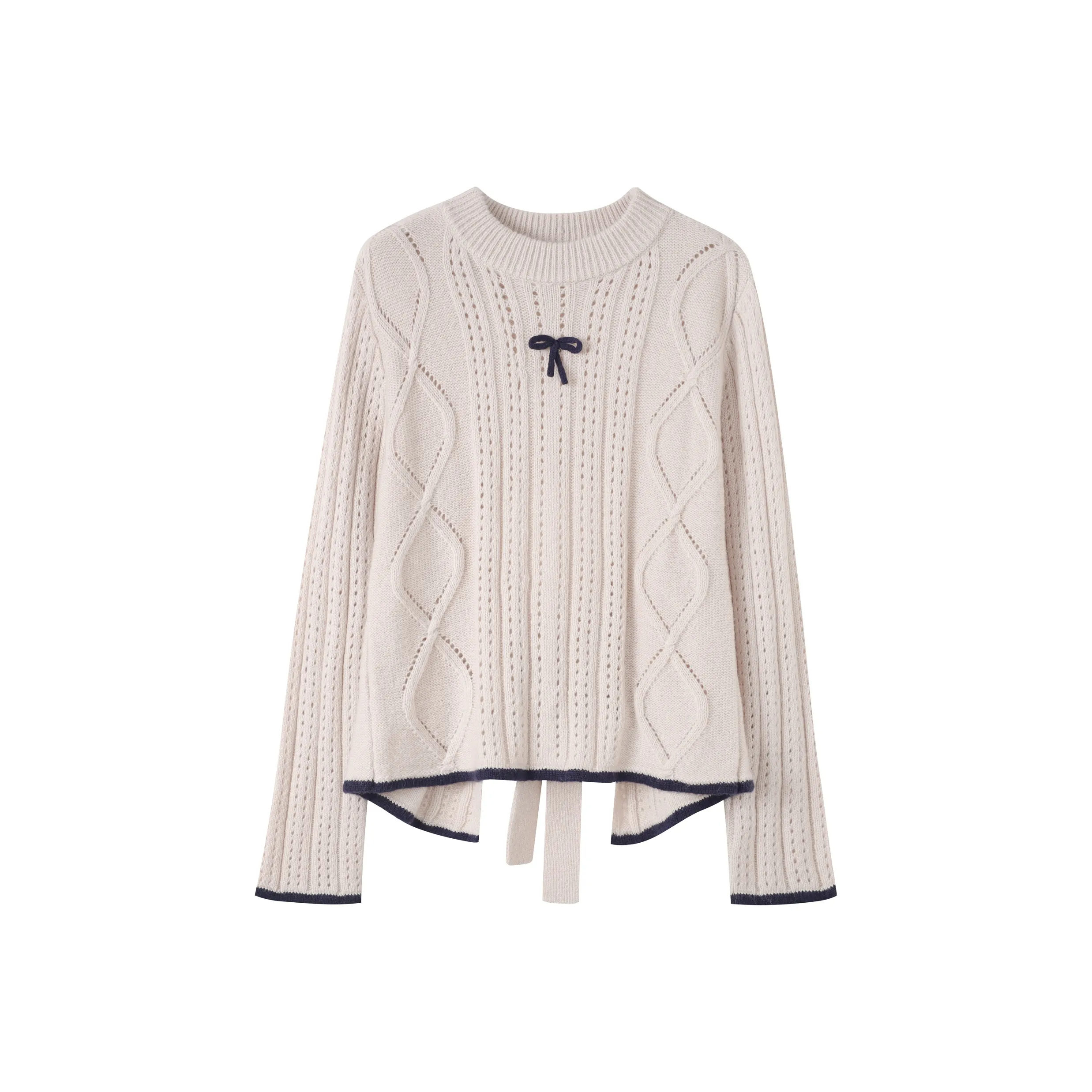 FPMZ Sweater Women's Backless Bowknot Style