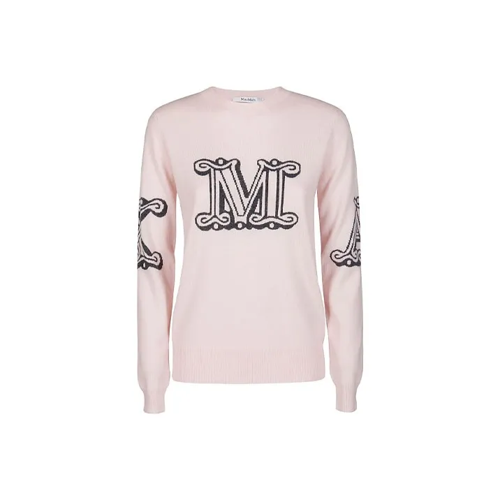 MaxMara Loose Fit Sweater Spring And Autumn Women's Pink