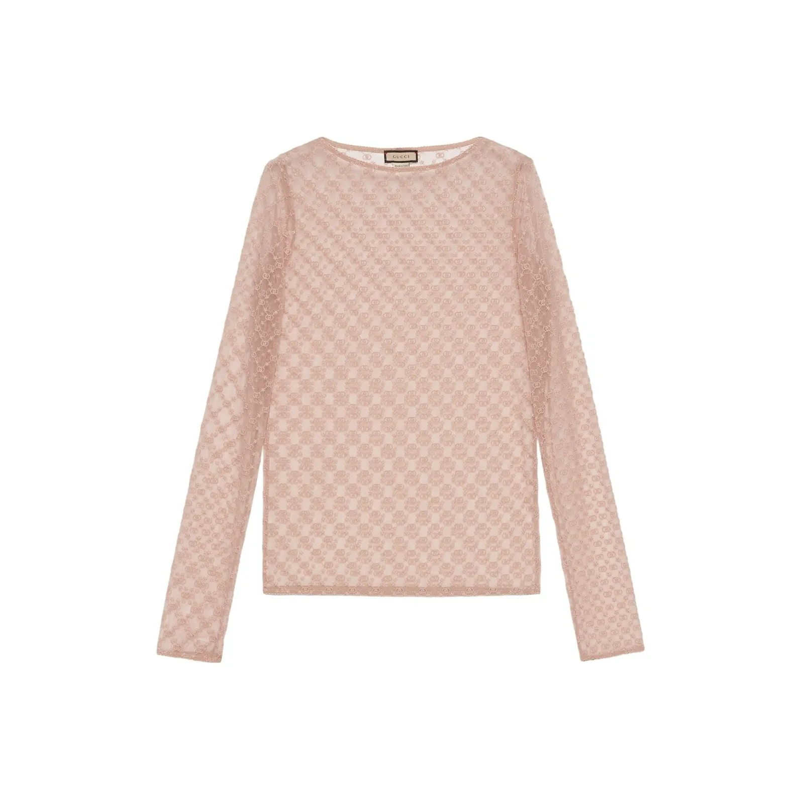 GUCCI GG embroidered Tulle Blouse