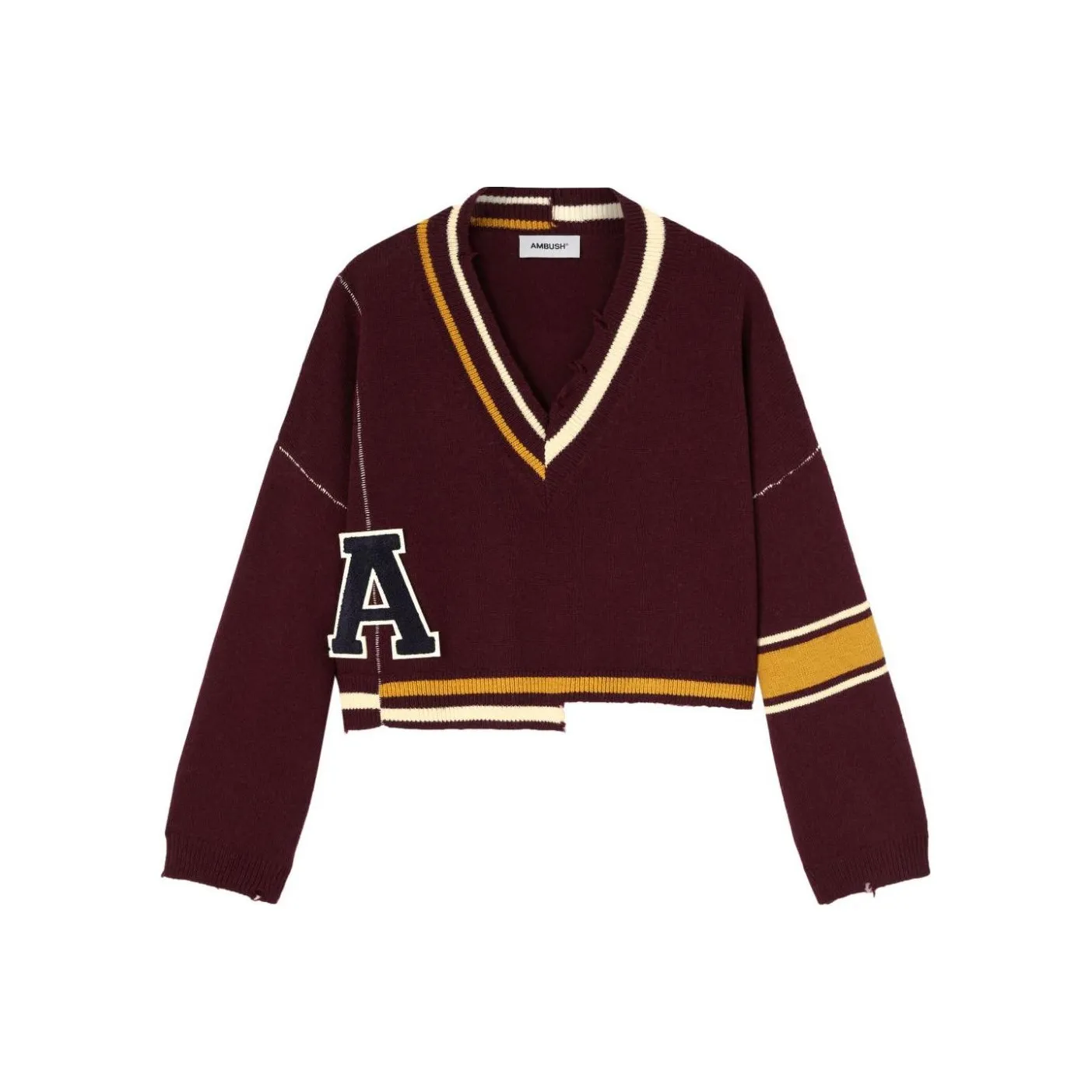 AMBUSH Raw cut Striped Jumper