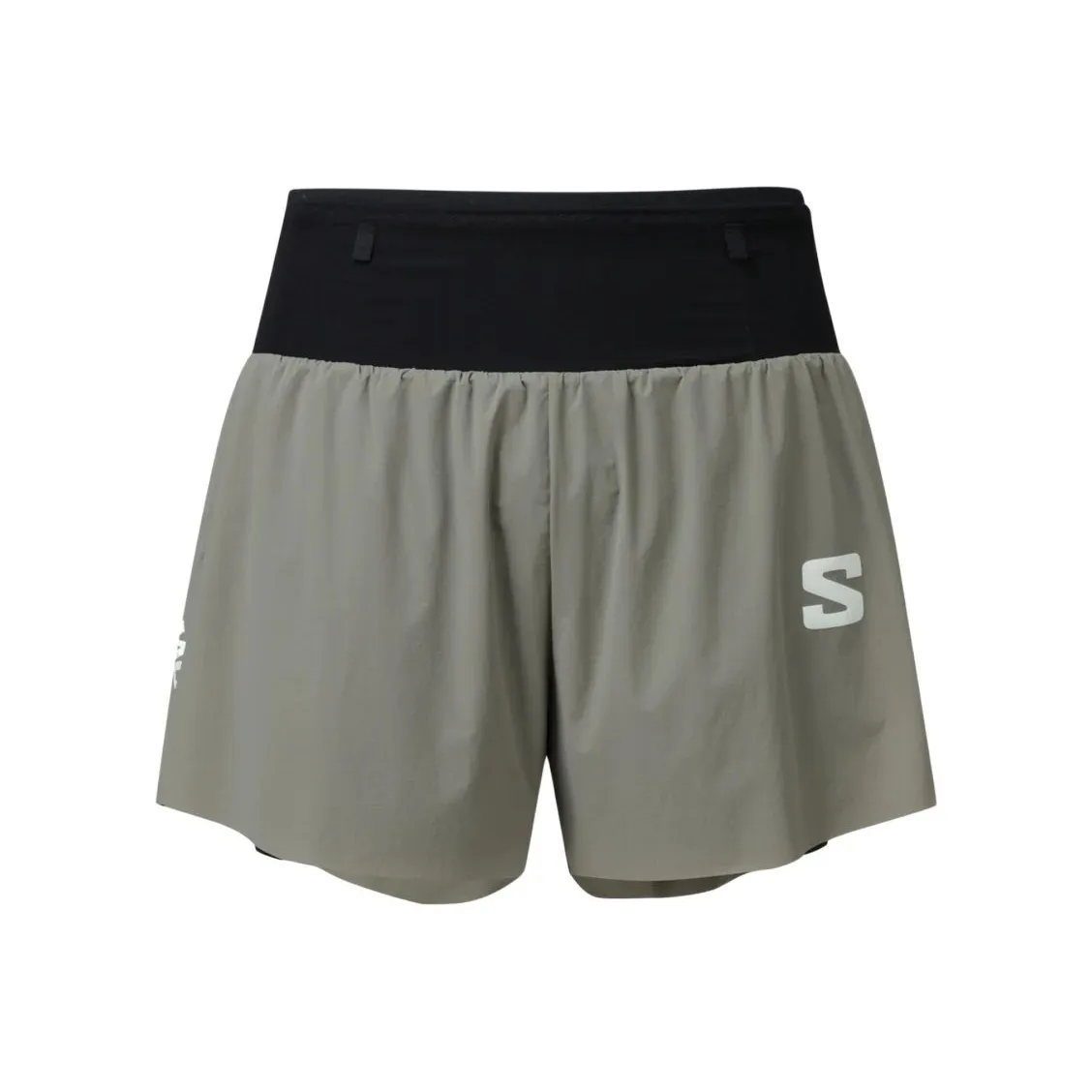 SALOMON Спортивные шорты Унисекс Серый Зеленый