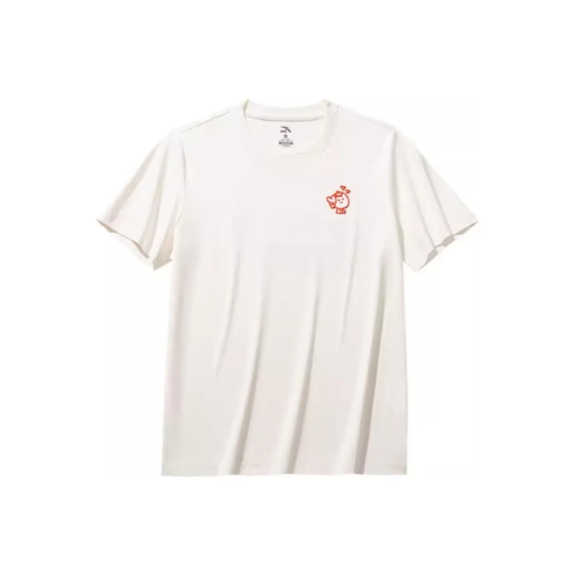 ANTA x CHAOJIZHIWU LIANMINGKUAN Life Collection T-рубашка Женская Теплая Нефритово-Белая