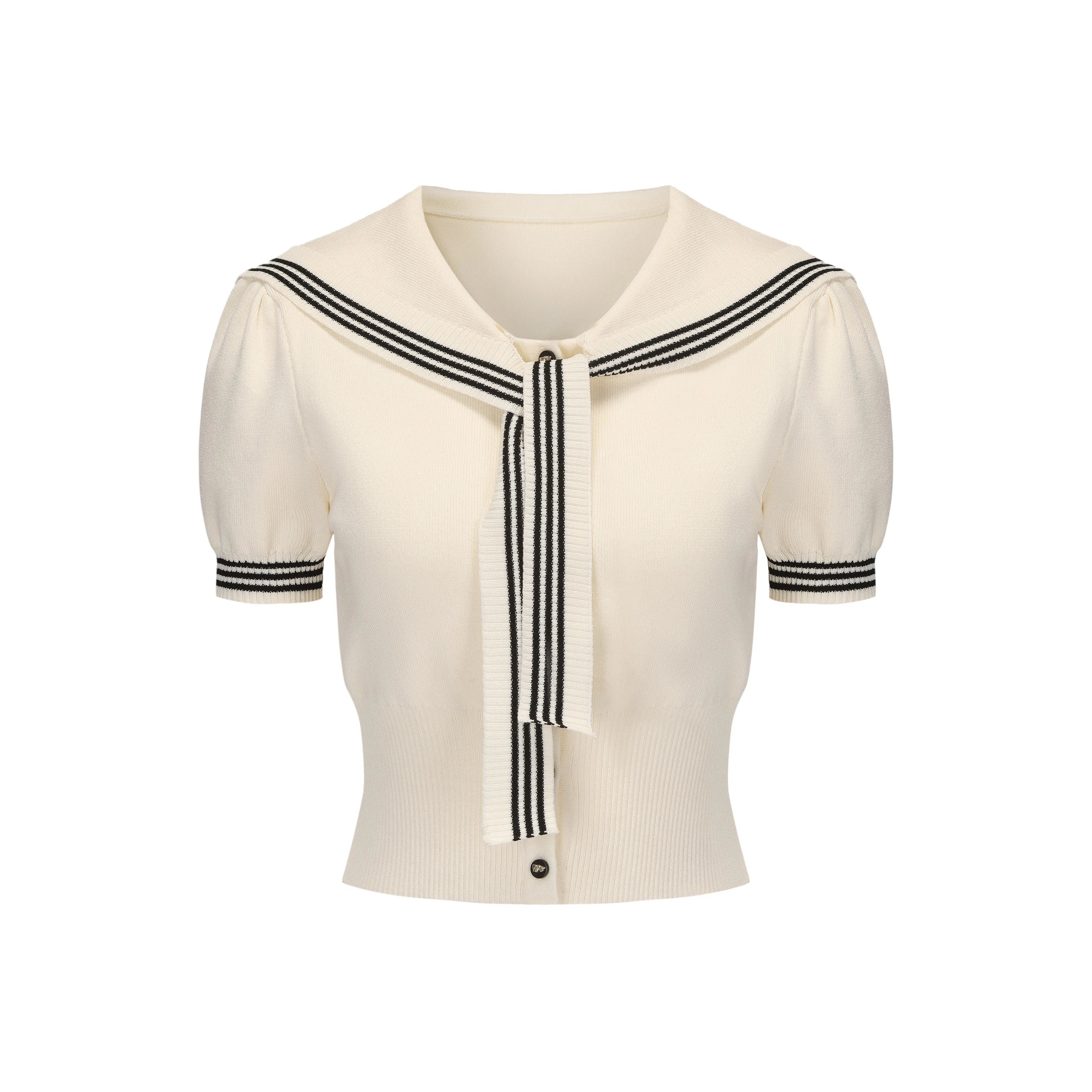 CHIWAWAMEME Crop Top Женский Бежевый и Черный