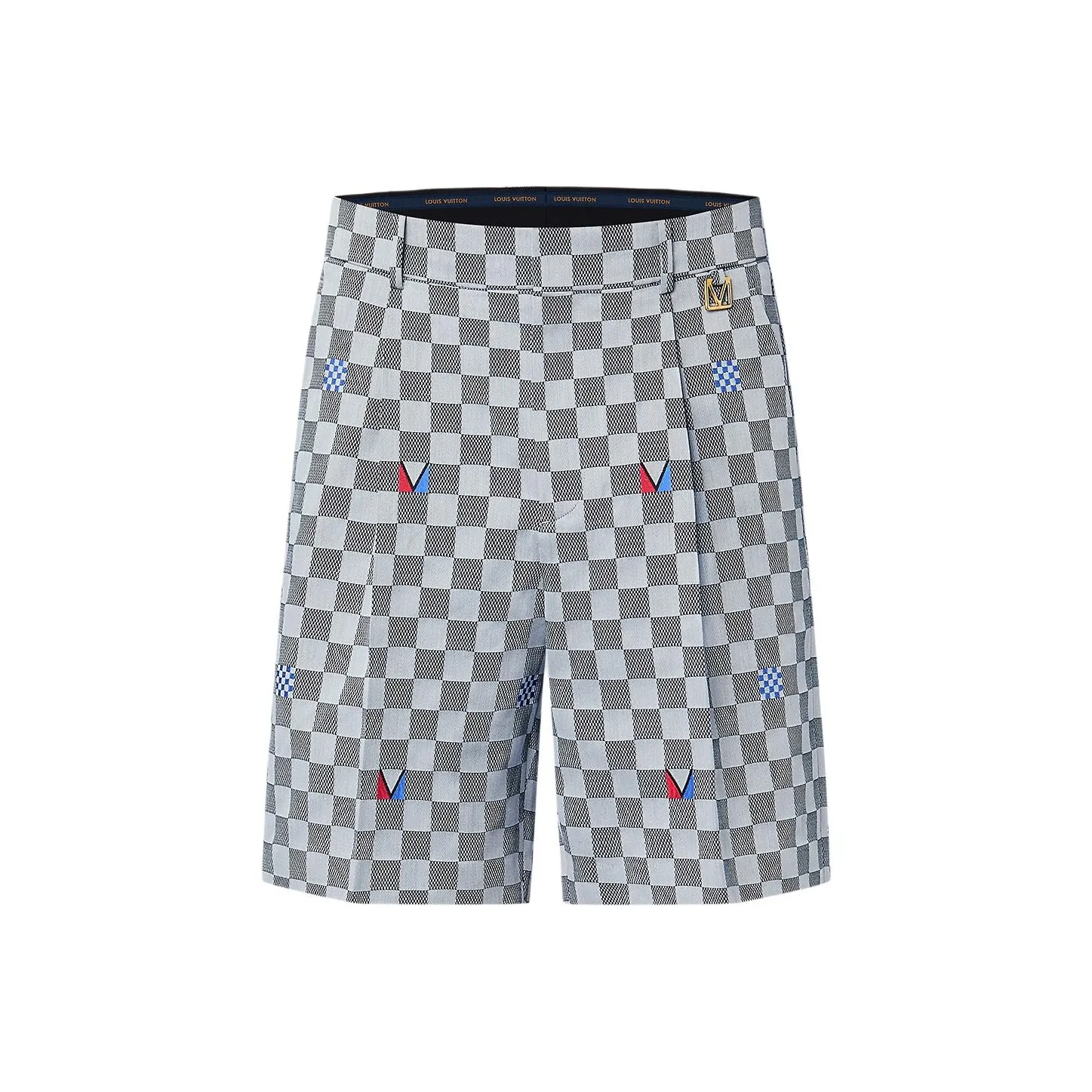 LOUIS VUITTON Damier Cotton Tailored Shorts