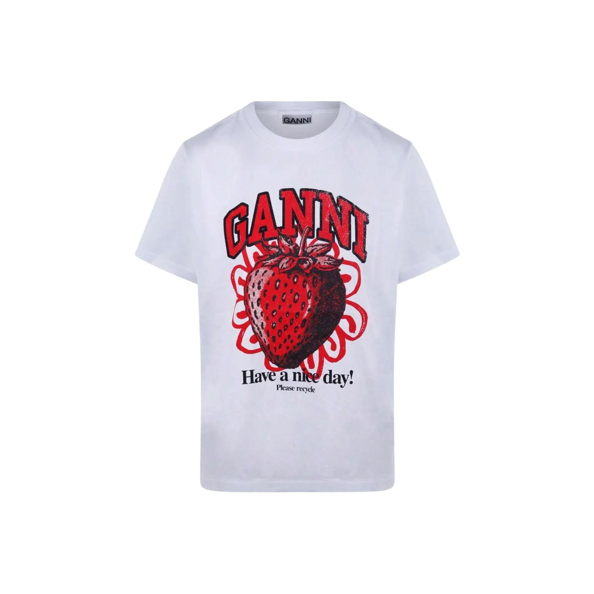 GANNI Белые Женские Футболки