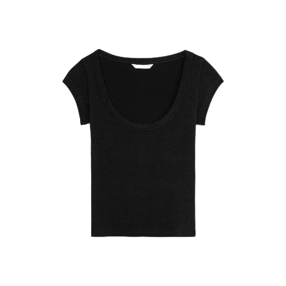 ZARA Черные Женские Т-рубашки