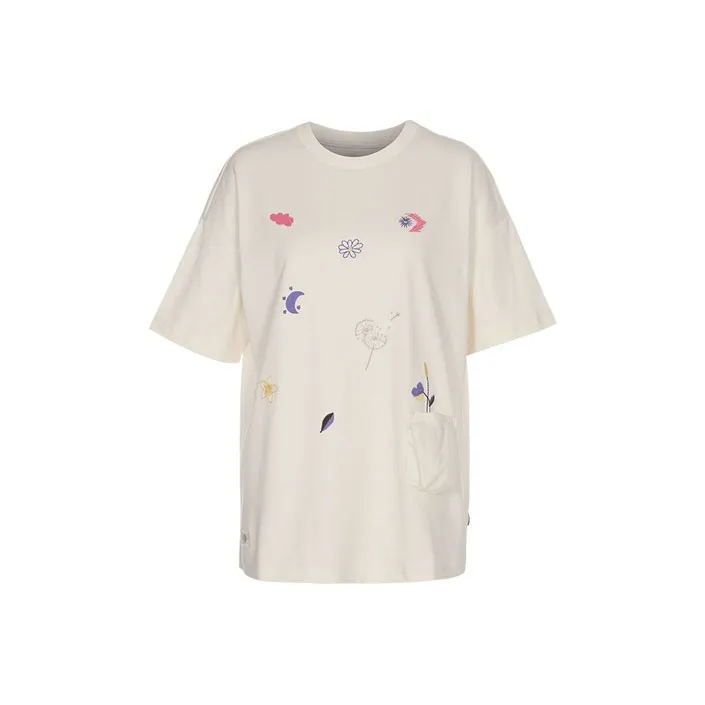 Конверс T-рубашка с рукавом-кафтан женская цвет экрю