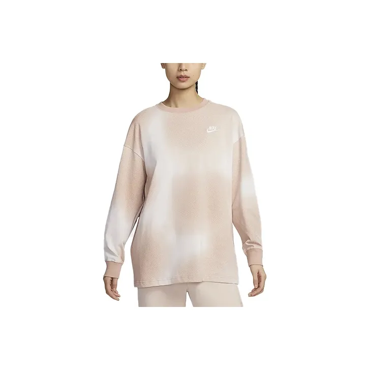 Nike Drop Shoulder Sleeve T Shirt Women's Pink