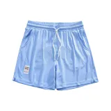 아이스브레이커 고중량 자수 반바지 - 스카이 블루