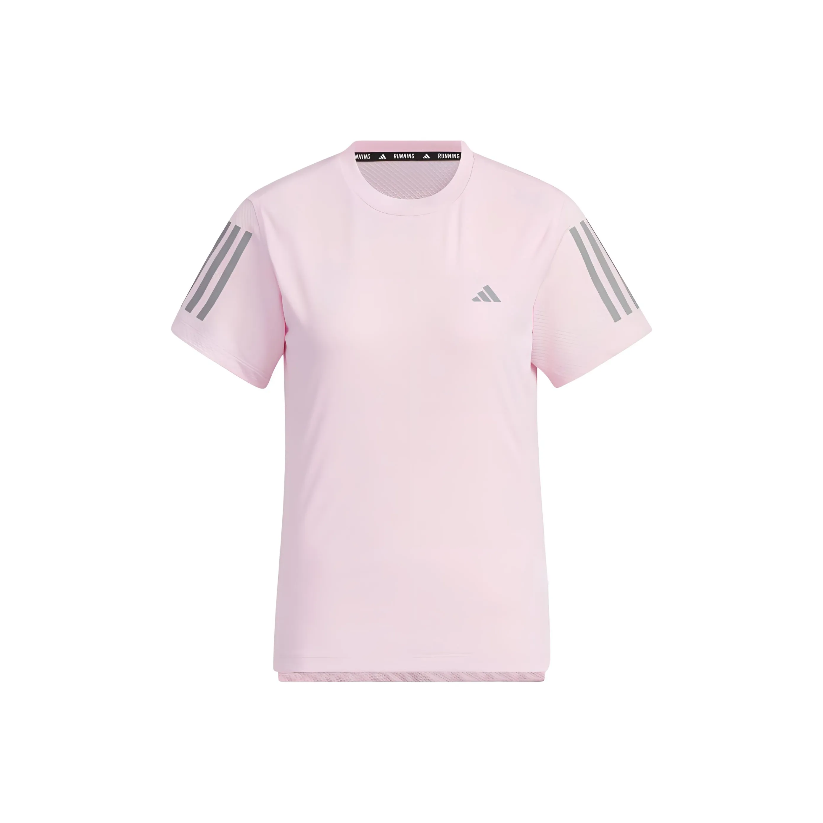 Adidas Бег Т-Рубашка Женская Прозрачная Розовая