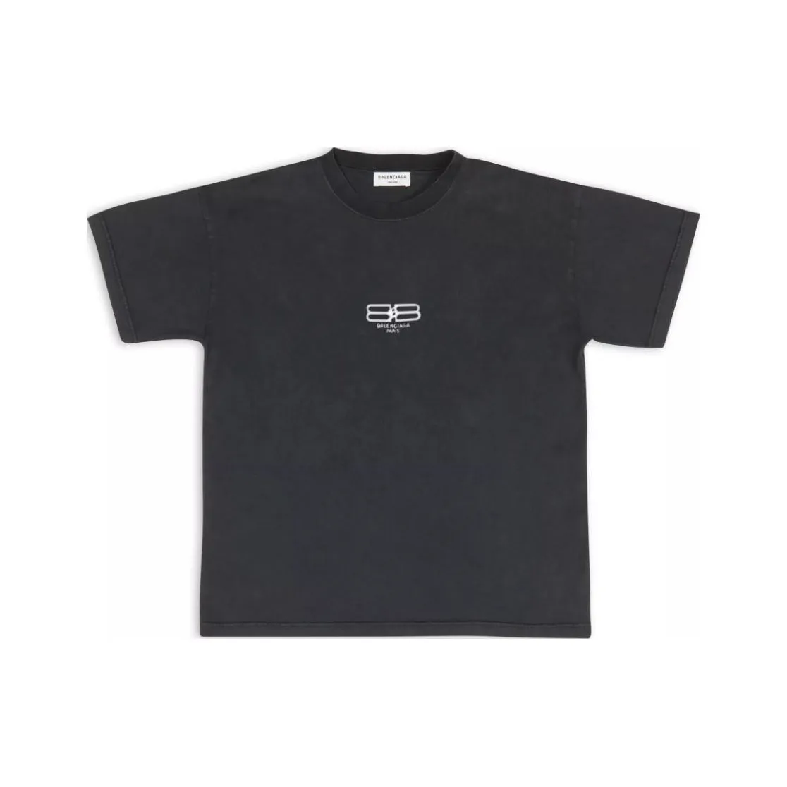Balenciaga Bb Paris Icon Medium Fit T Shirt Black