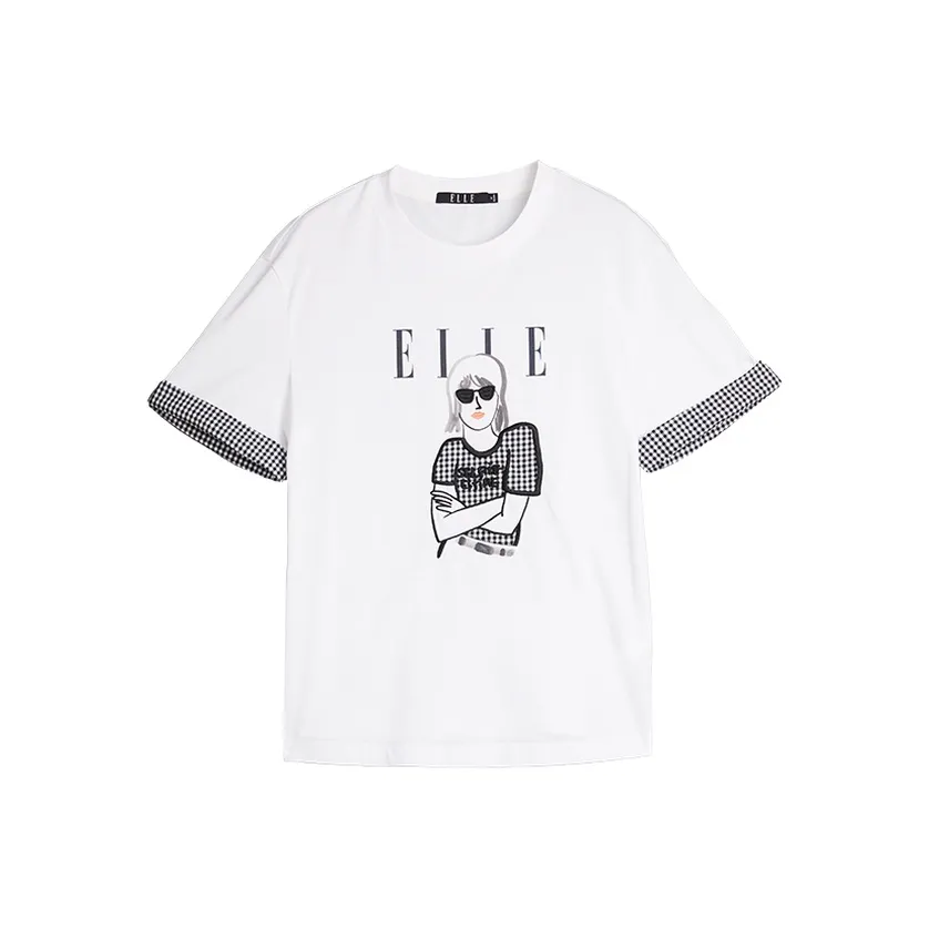 ELLE Белые Женские Футболки