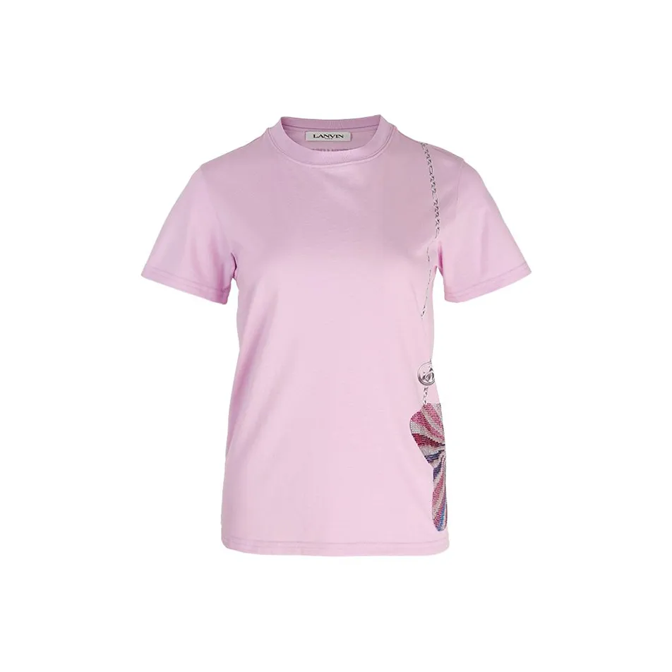 Lanvin Розовые Женские Футболки