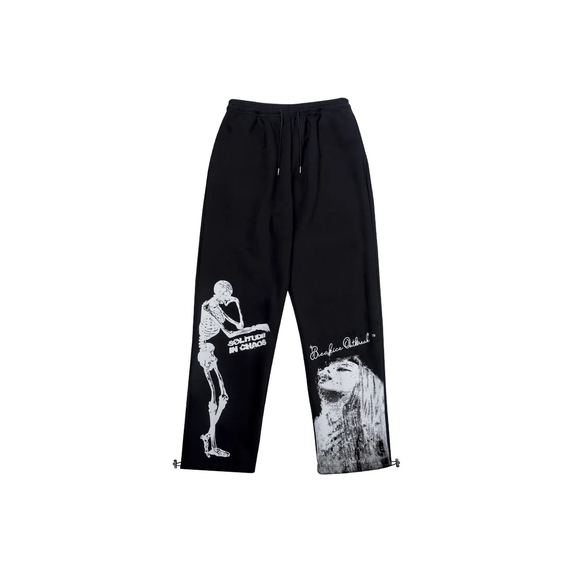 BKCXZICE Athletic Trousers Unisex Black