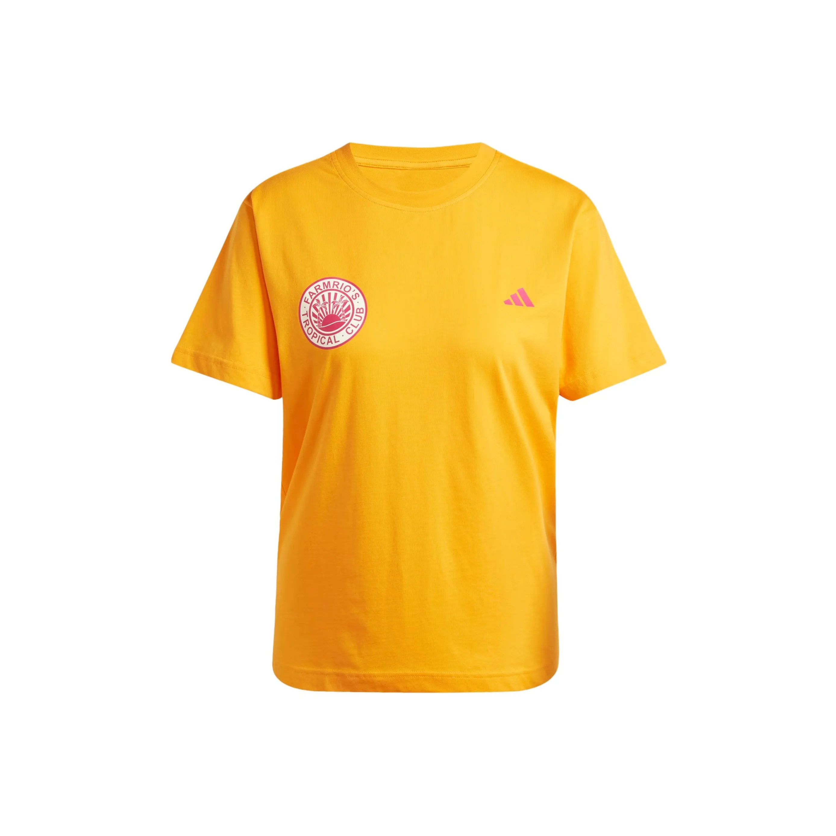 Adidas Women's Farm Graphic T Shirt Bright Orange
