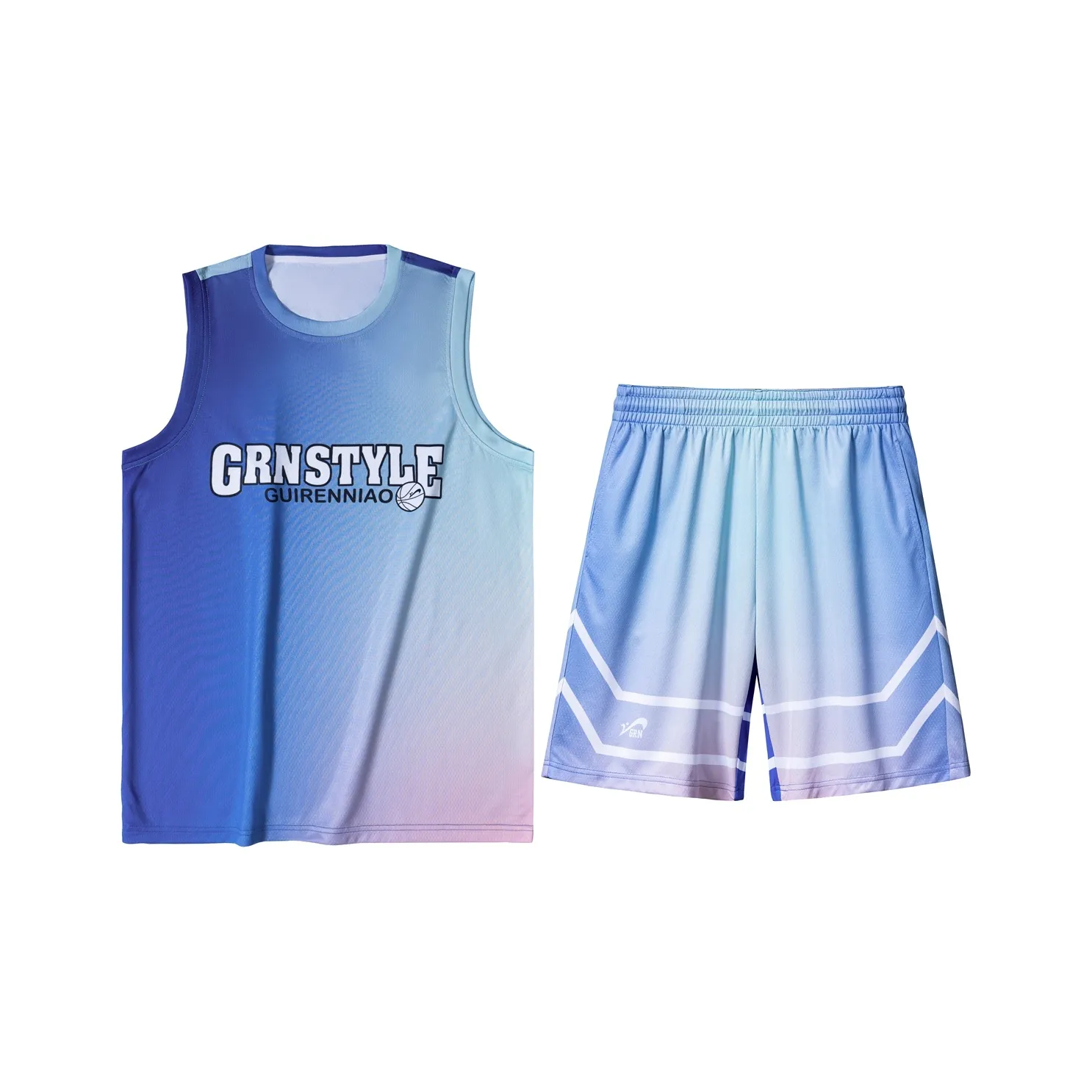 K bird Basketball Suit Unisex Blue